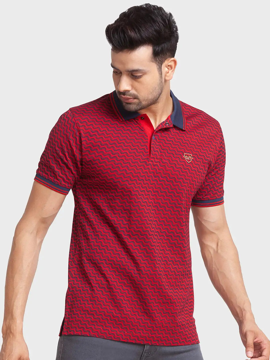 Men Tailored Fit White Polo