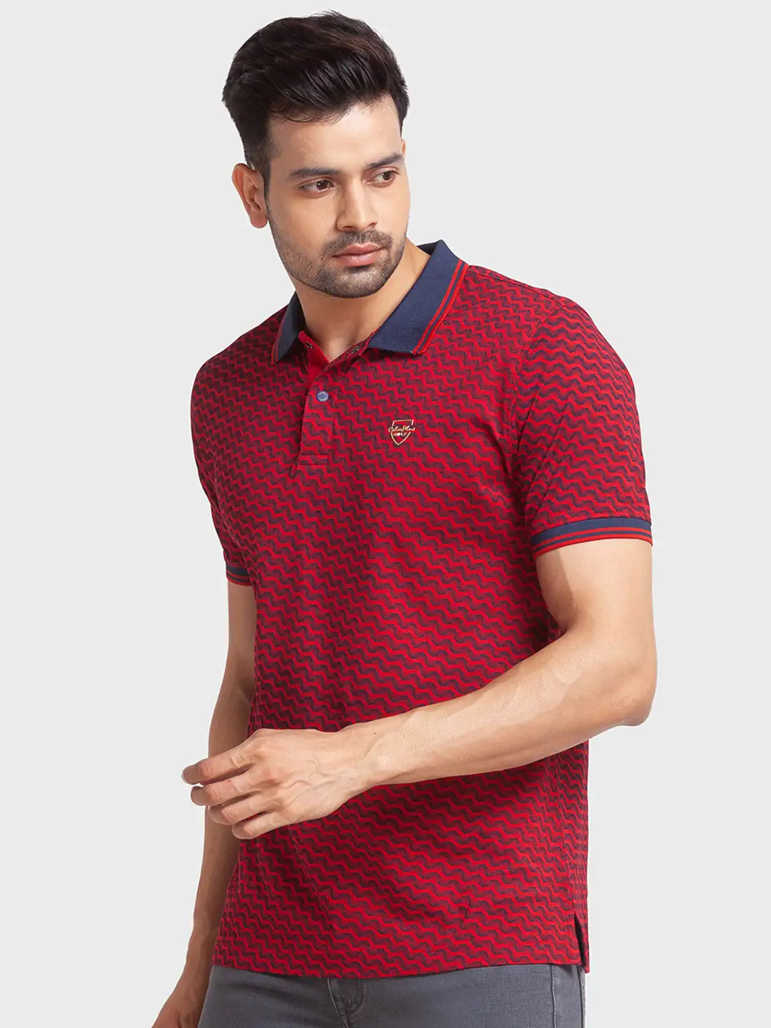 Men Tailored Fit White Polo