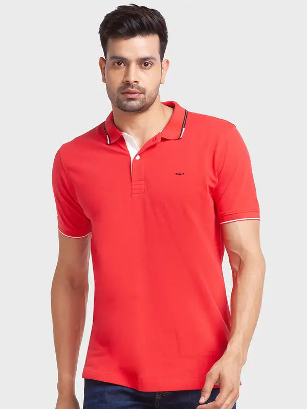 Men Tailored Fit White T-Shirt