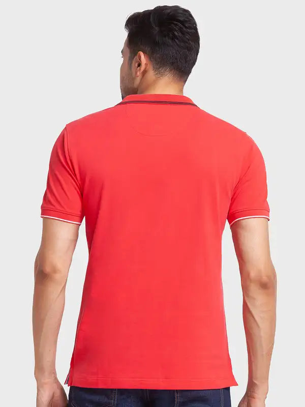 Men Tailored Fit White T-Shirt