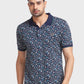 Men Tailored Fit Blue Polo