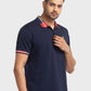Men Tailored Fit Red Polo