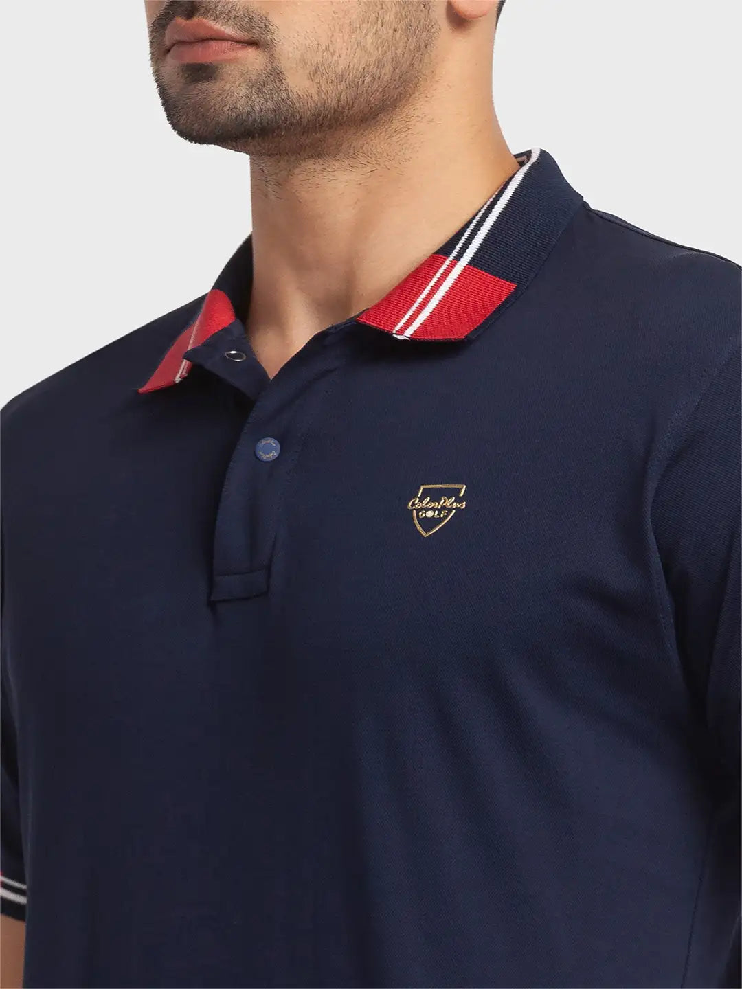 Men Tailored Fit Red Polo