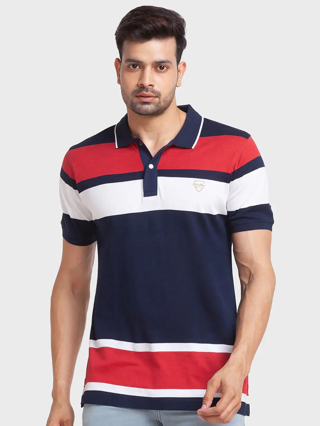 Men Tailored Fit Green Polo