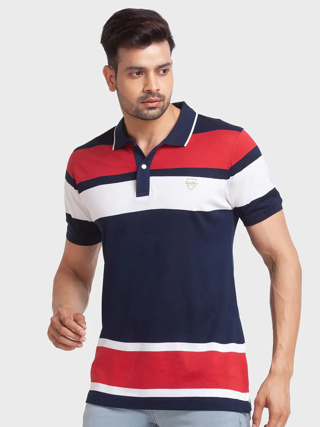 Men Tailored Fit Green Polo