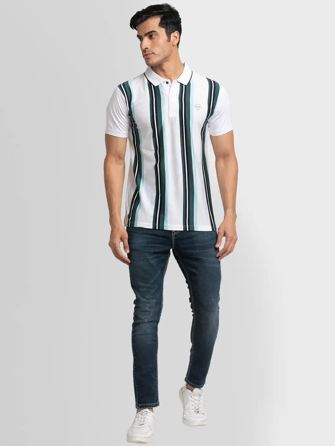 Men Tailored Fit Maroon T-Shirt & Polo