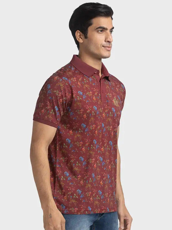 Men Tailored Fit Light Fawn T-Shirts