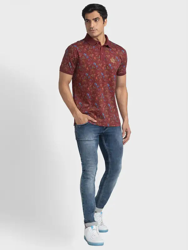 Men Tailored Fit Light Fawn T-Shirts