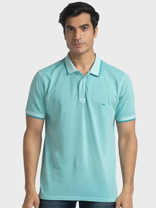 Men Tailored Fit Light Orange T-Shirts