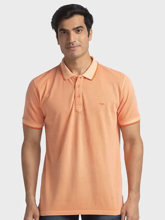 Men Tailored Fit Violet T-Shirts