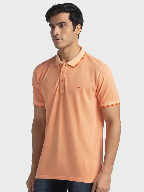 Men Tailored Fit Violet T-Shirts