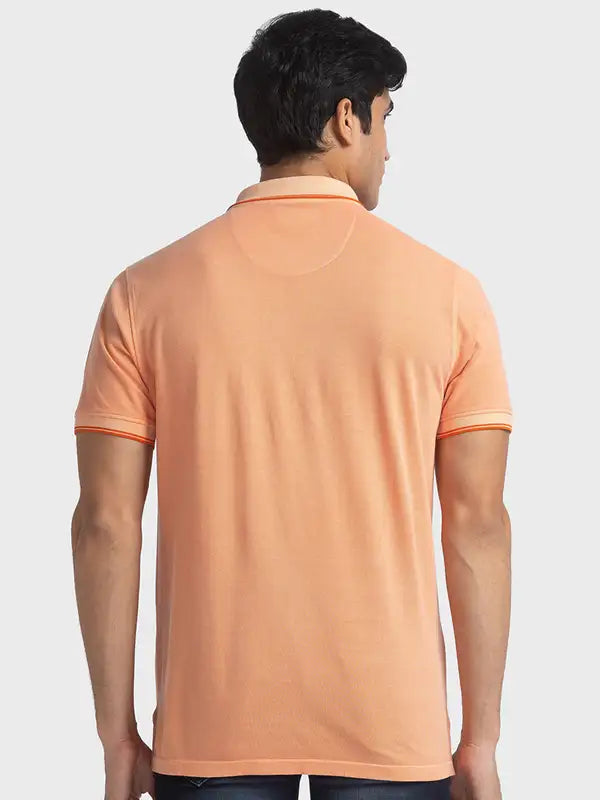 Men Tailored Fit Violet T-Shirts