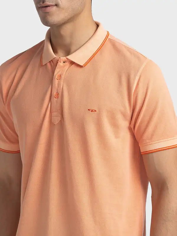 Men Tailored Fit Violet T-Shirts