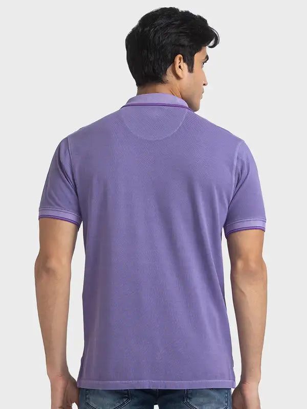 Men Tailored Fit Light Yellow T-Shirts