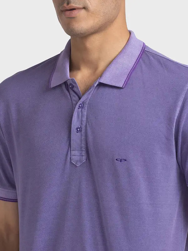 Men Tailored Fit Light Yellow T-Shirts