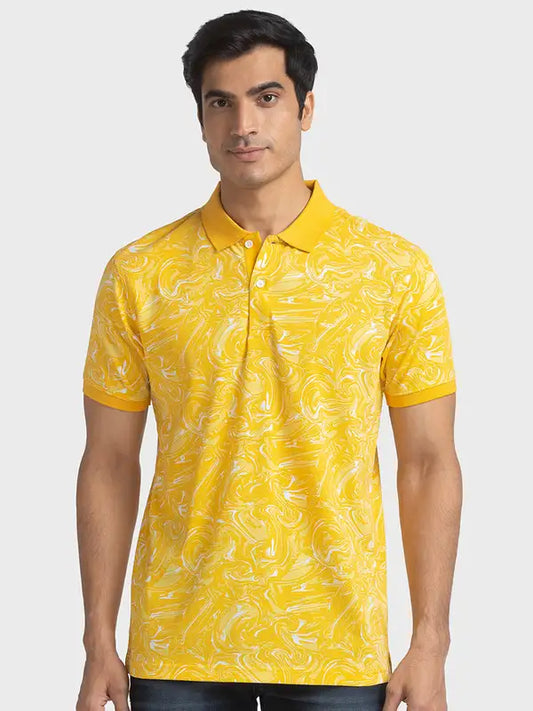 Men Tailored Fit Green T-Shirts