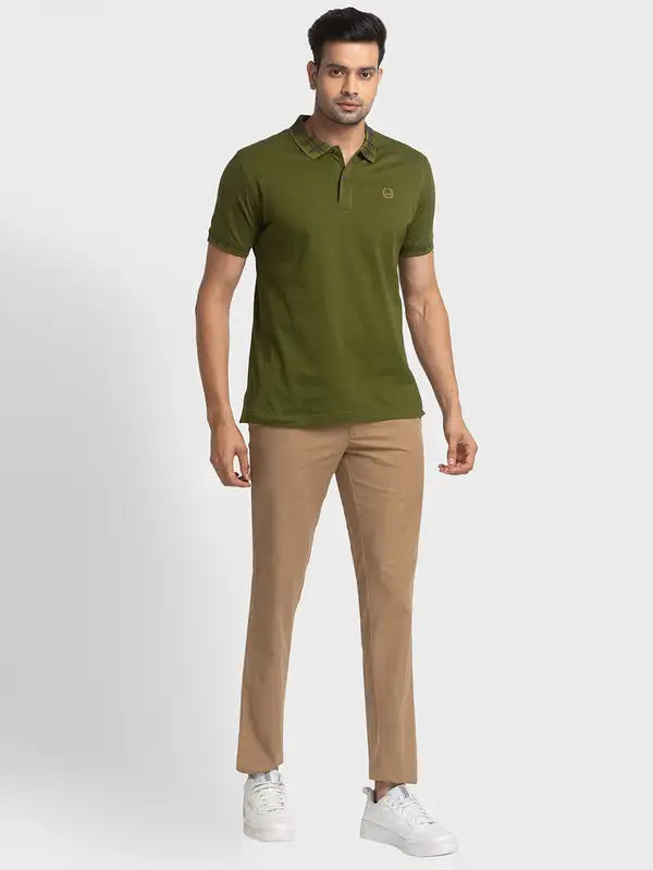 Men Tailored Fit Red T-Shirts