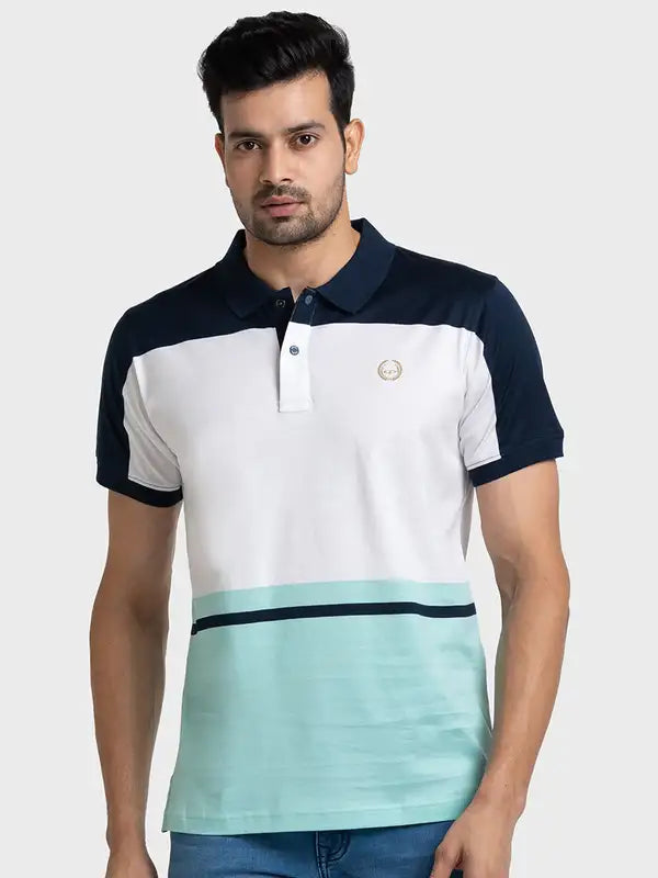 Men Tailored Fit Green T-Shirts