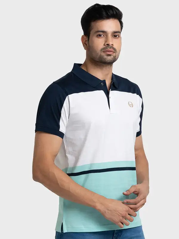Men Tailored Fit Green T-Shirts