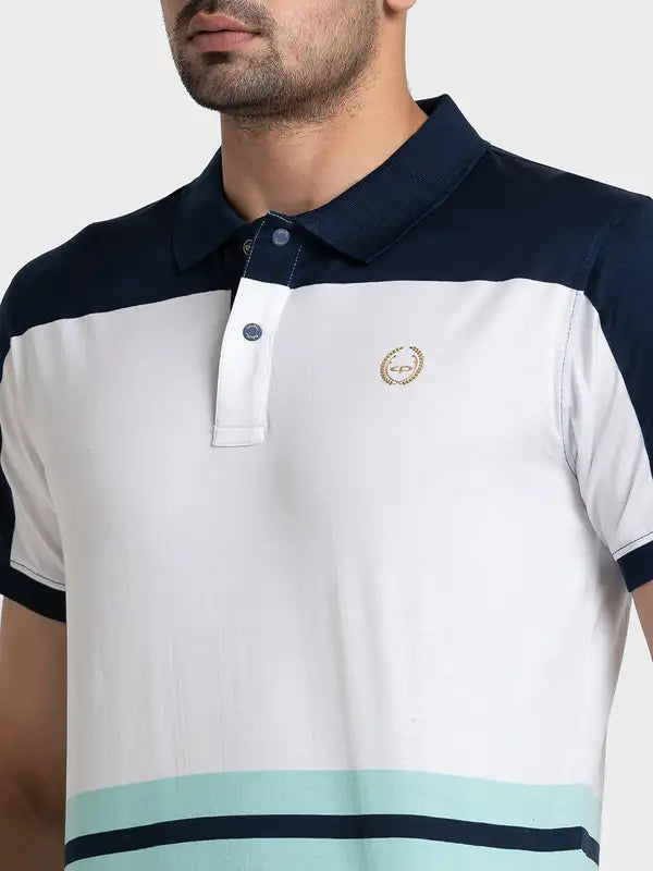 Men Tailored Fit Green T-Shirts
