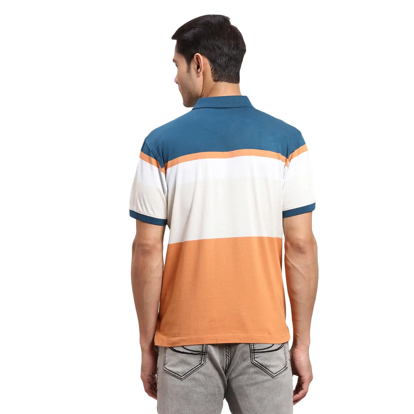 Men Orange Comfort Fit Checks Cotton Full Sleeves Shirts