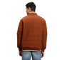 ColorPlus Men Brown Solid Regular Fit Polyester Full Sleeve Bomber Jacket