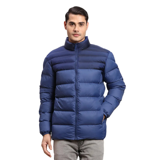 ColorPlus Men Maroon Solid Regular Fit Polyester Full Sleeve Bomber Jacket