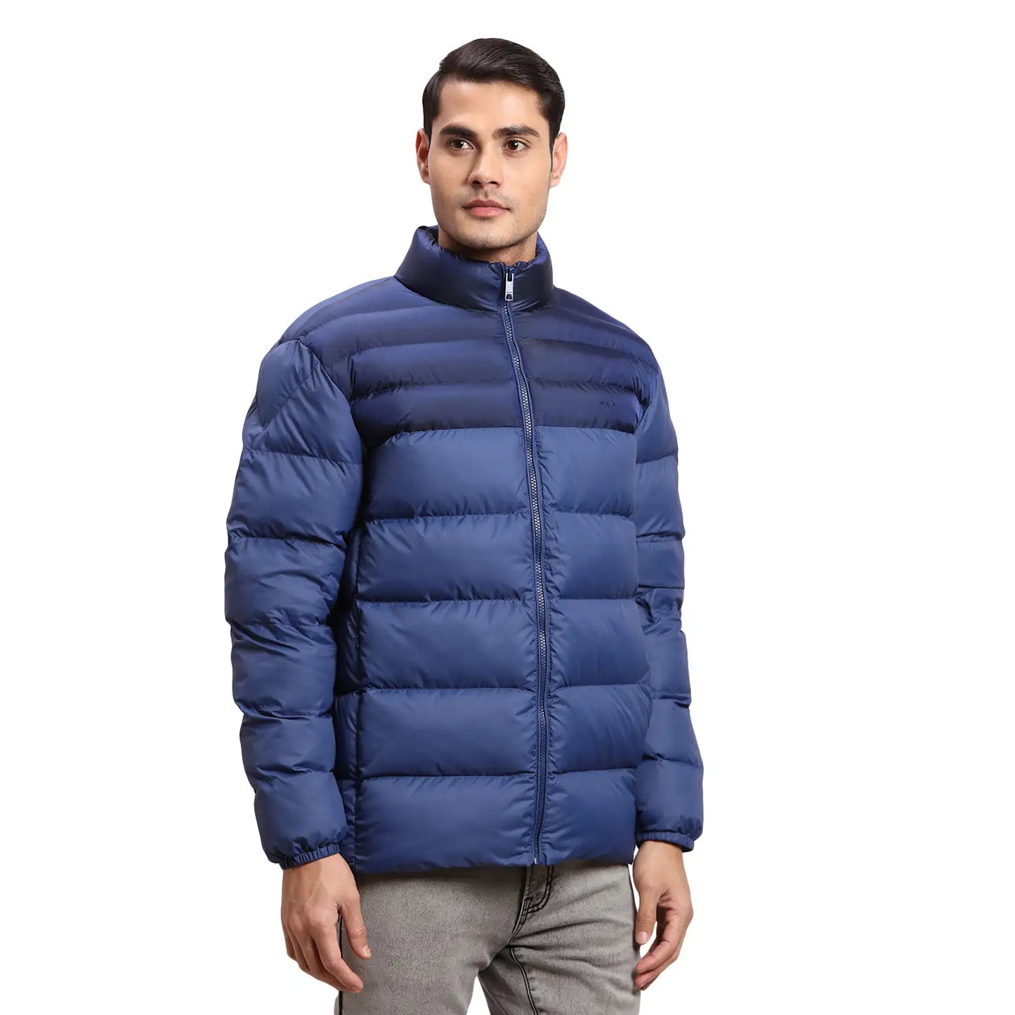 ColorPlus Men Maroon Solid Regular Fit Polyester Full Sleeve Bomber Jacket