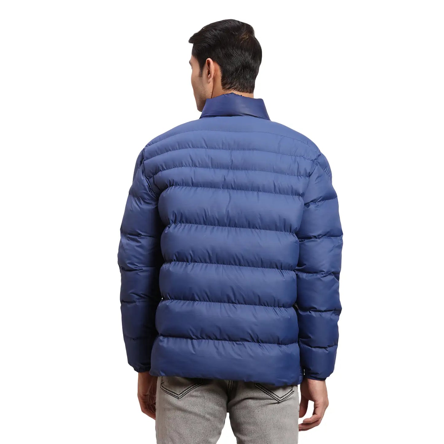 ColorPlus Men Maroon Solid Regular Fit Polyester Full Sleeve Bomber Jacket