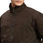 ColorPlus Men Black Solid Regular Fit Cotton Full Sleeve Bomber Jacket
