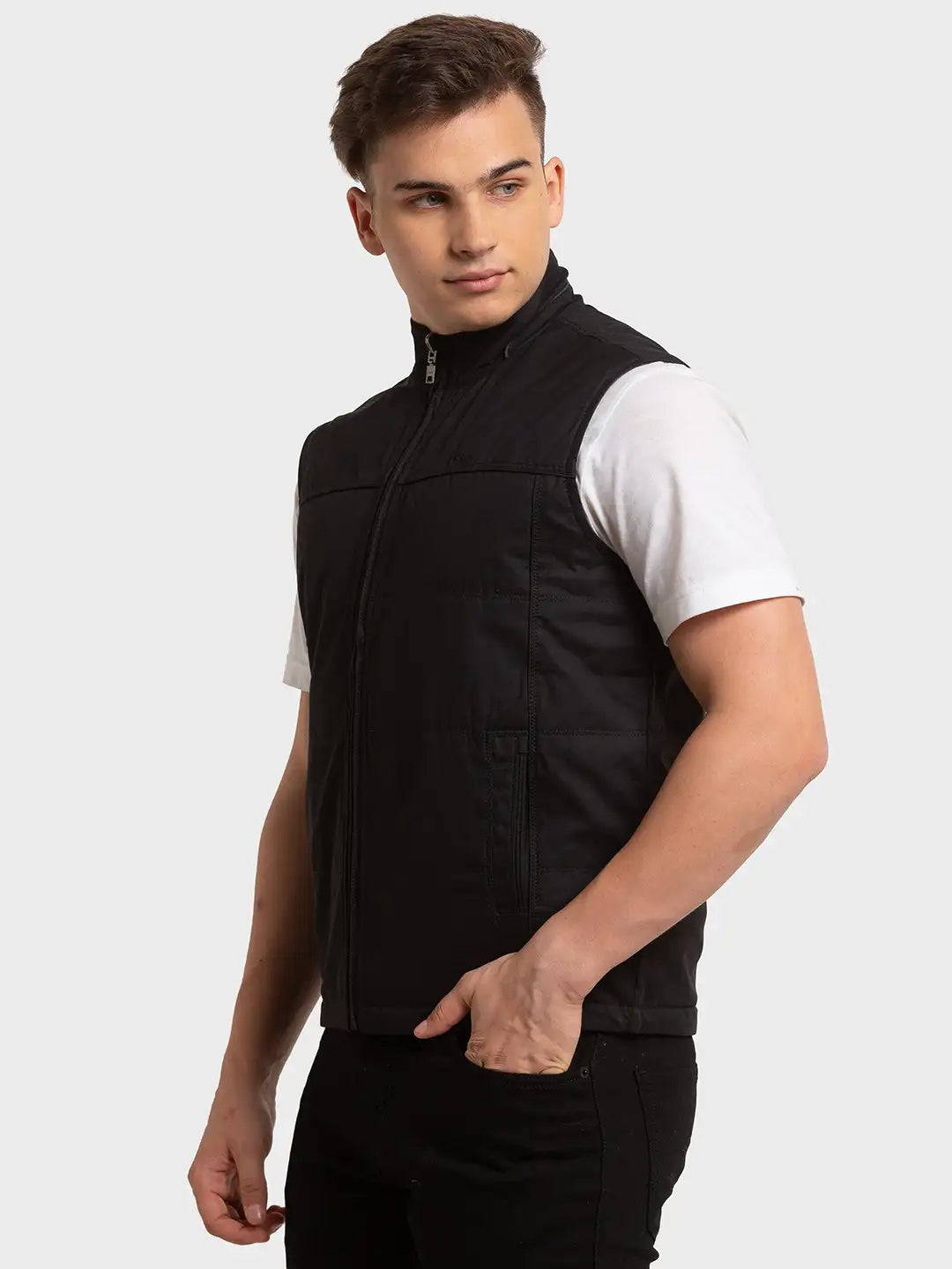 Men Tailored Fit Brown Shirt