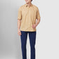 Men Classic Fit Brown Shirt