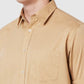 Men Classic Fit Brown Shirt