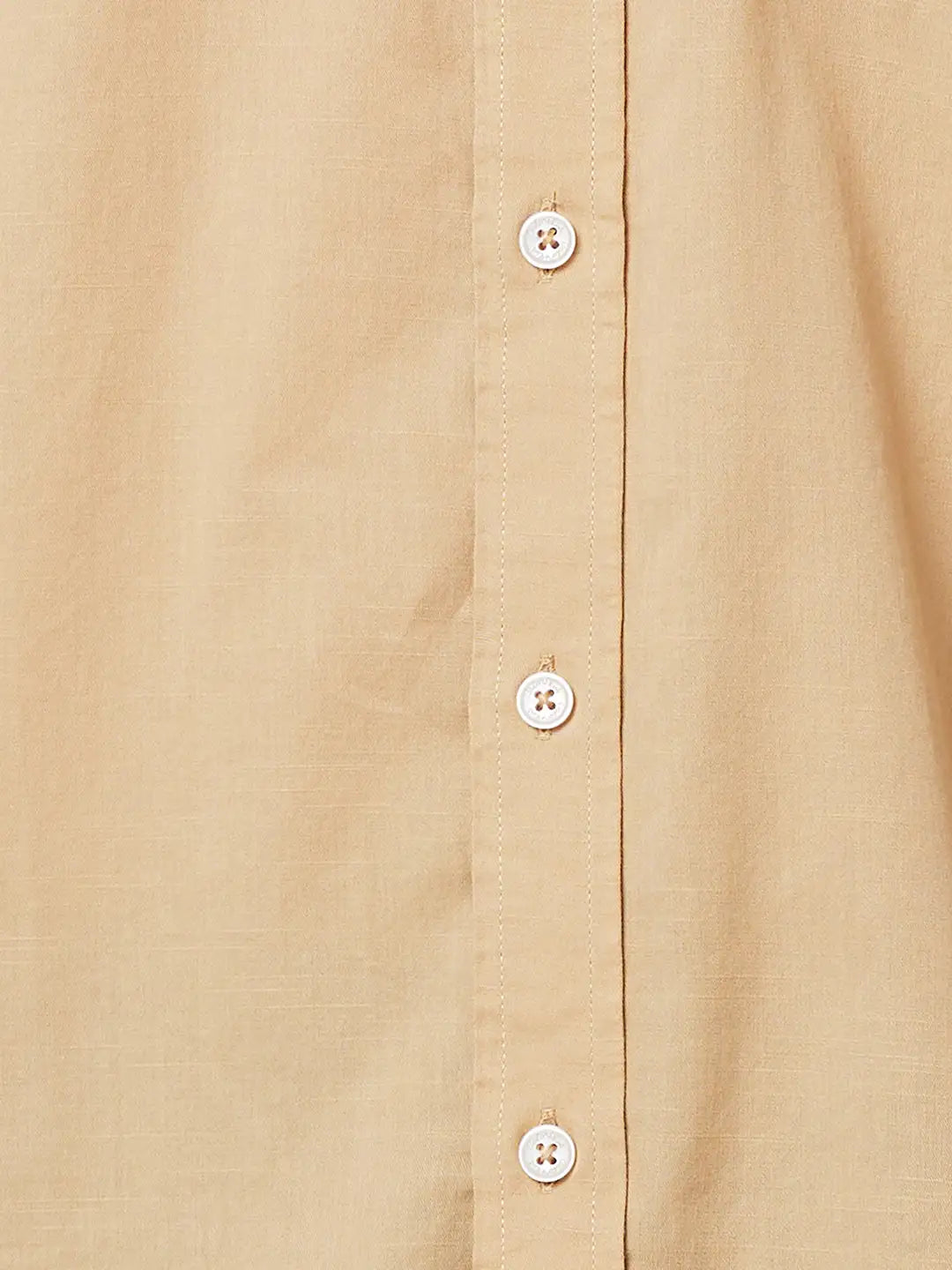 Men Classic Fit Brown Shirt