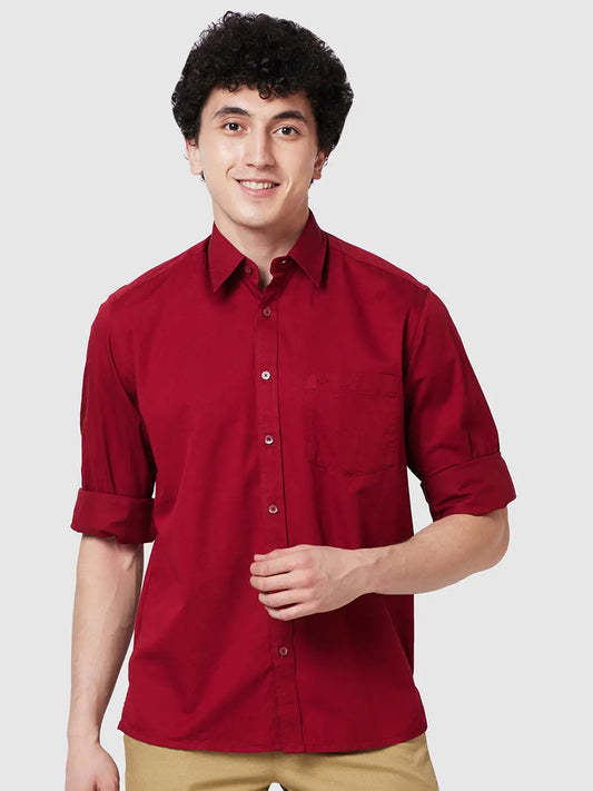 Men Slim Fit Black Shirt