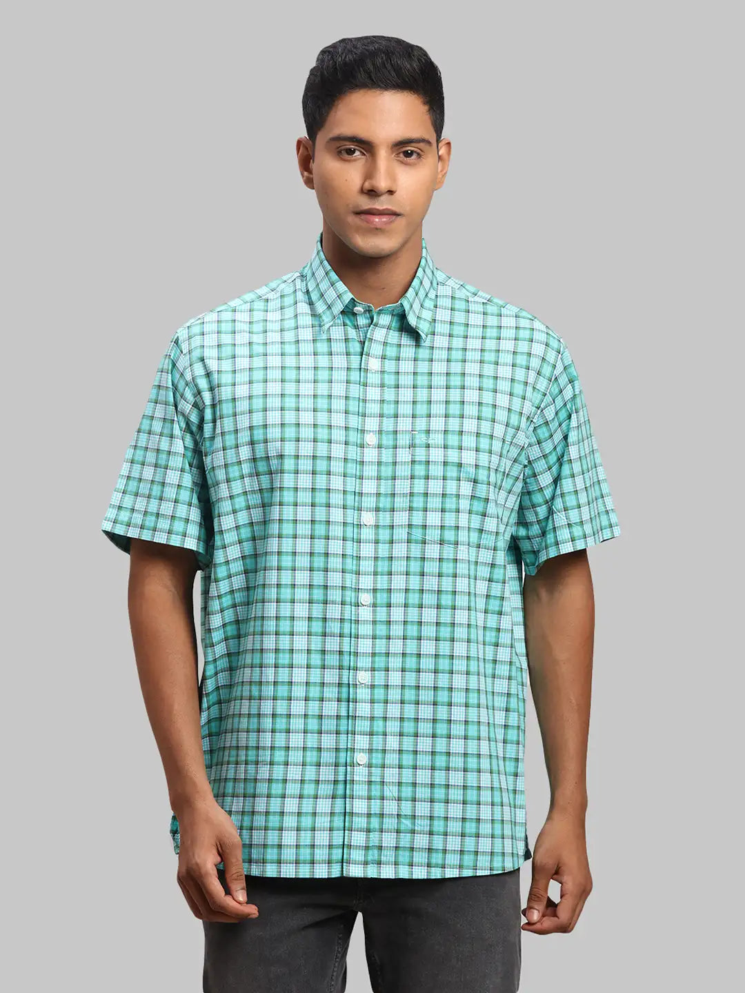 Men Regular Fit Orange Shirt
