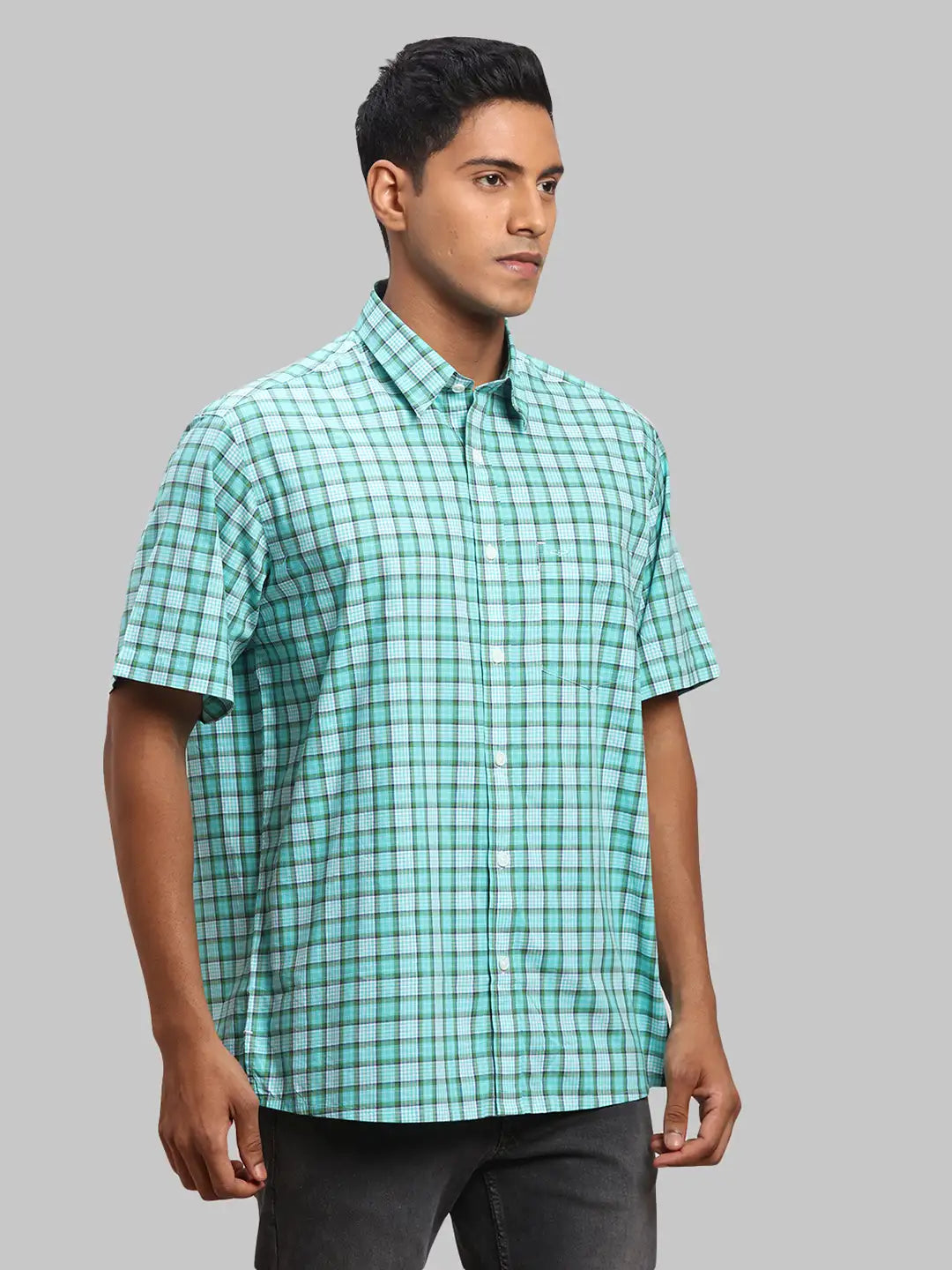 Men Regular Fit Orange Shirt