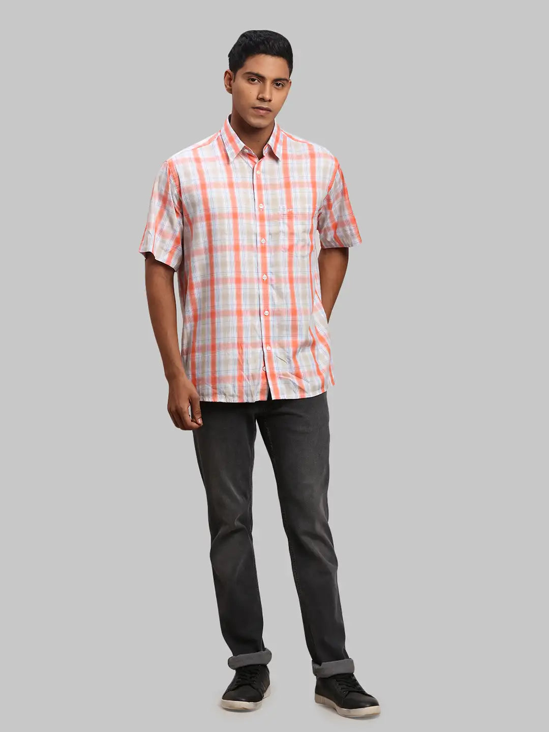 Men Regular Fit Light Green Shirt