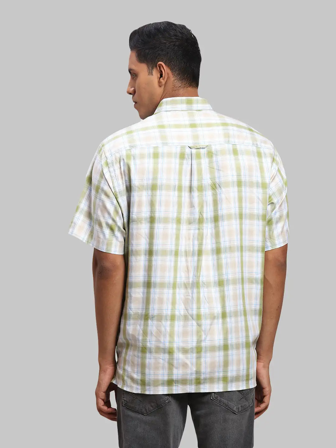 Men Regular Fit Light Green Shirt