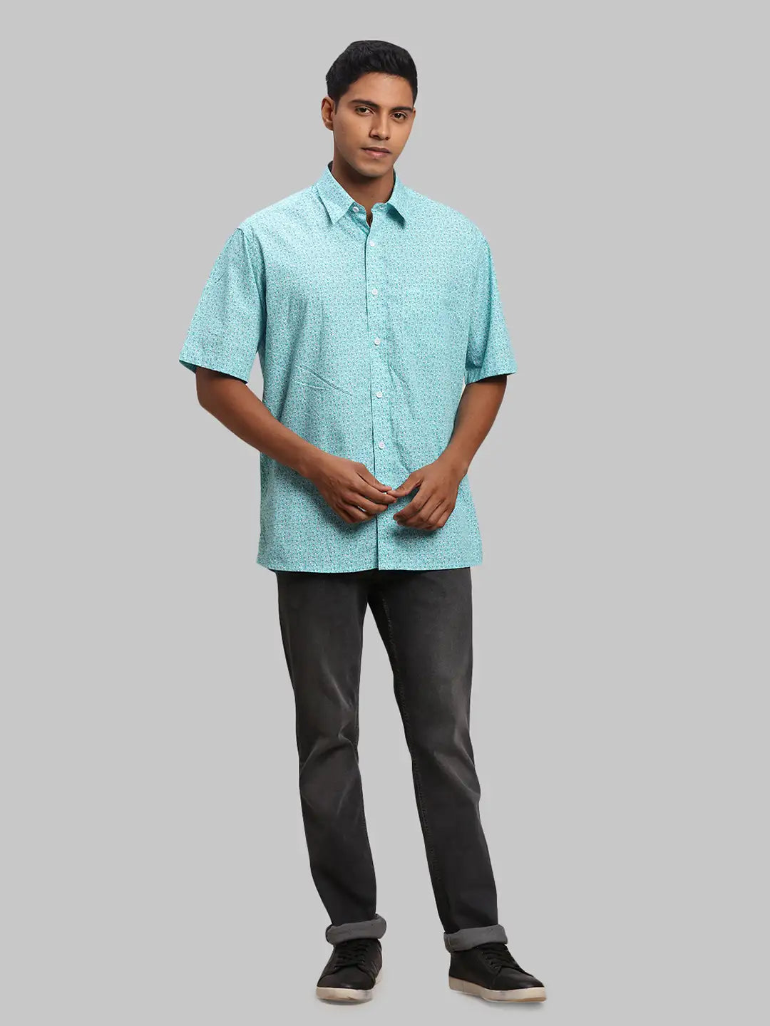 Men Regular Fit Pink Shirt