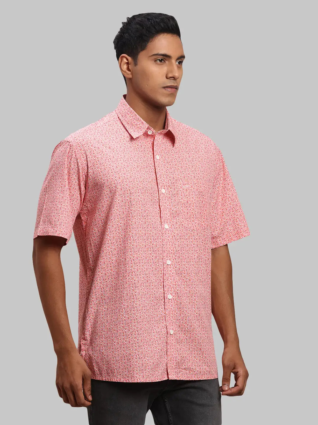 Men Regular Fit Pink Shirt