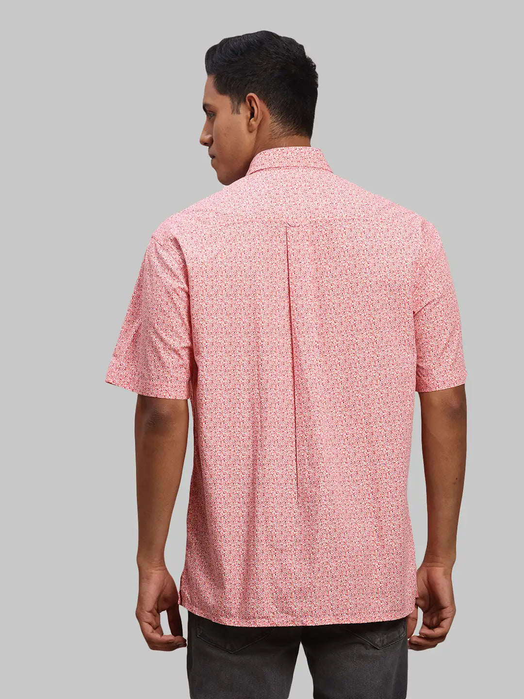 Men Regular Fit Pink Shirt