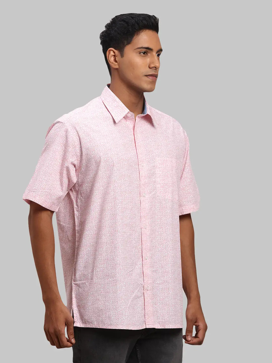 Men Regular Fit Orange Shirt