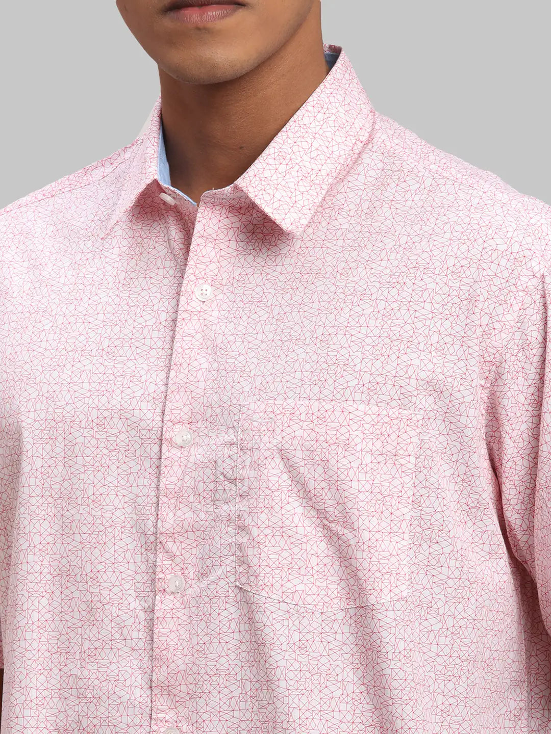 Men Regular Fit Orange Shirt