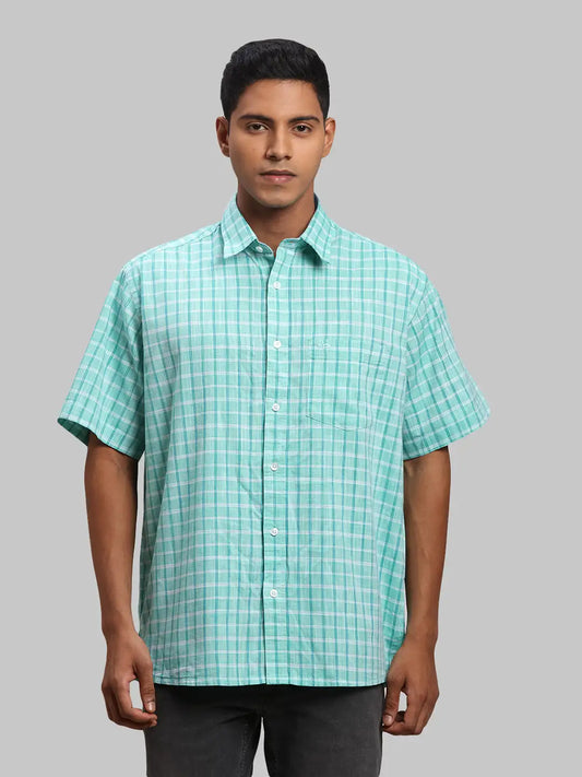 Men Regular Fit Blue Shirt