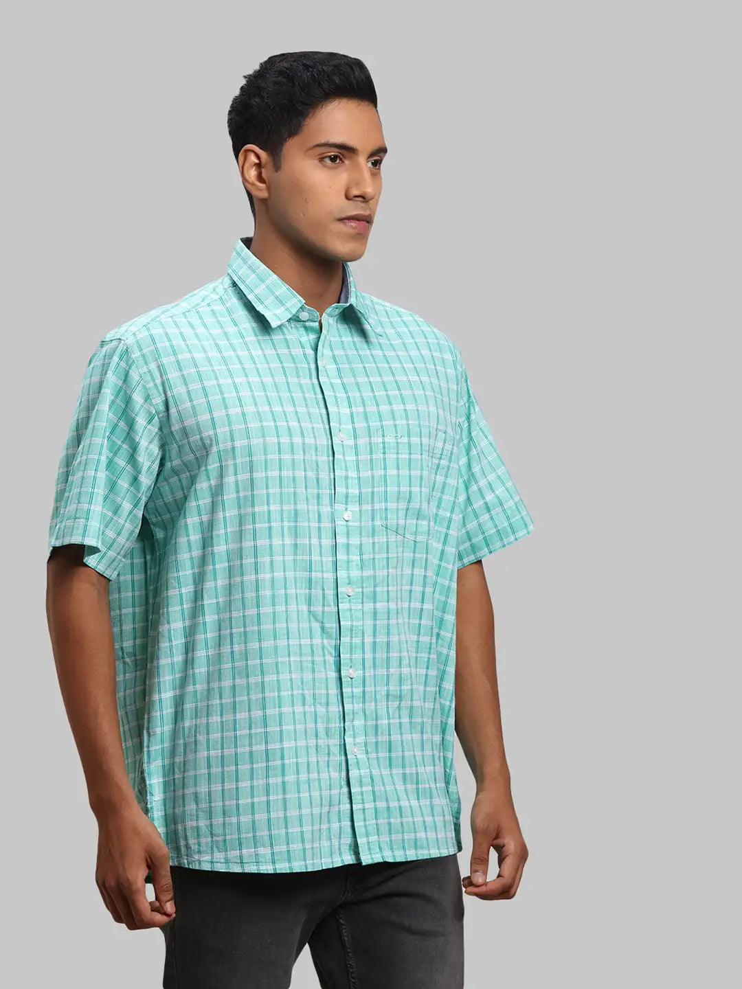 Men Regular Fit Blue Shirt