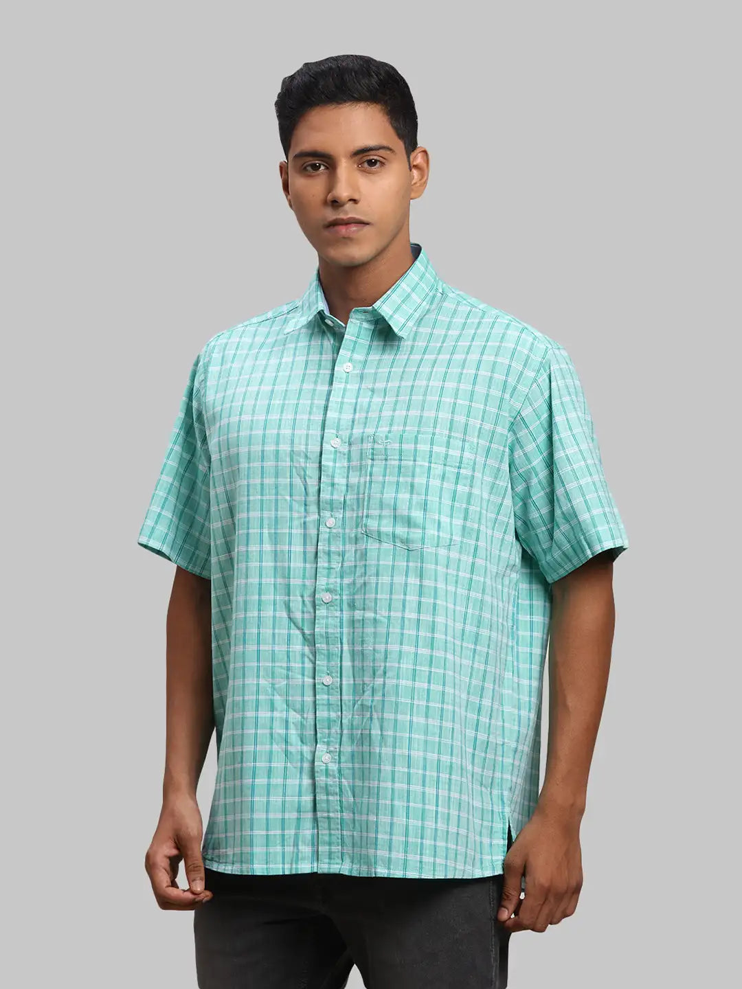 Men Regular Fit Blue Shirt