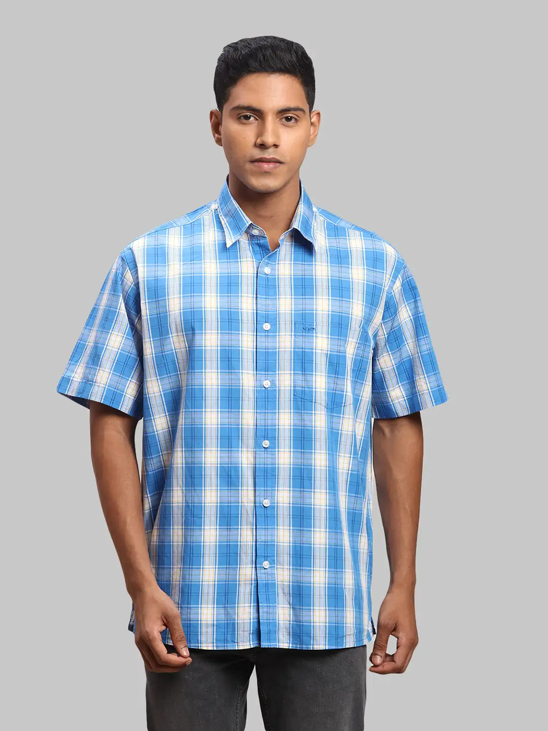 Men Regular Fit Light Green Shirt
