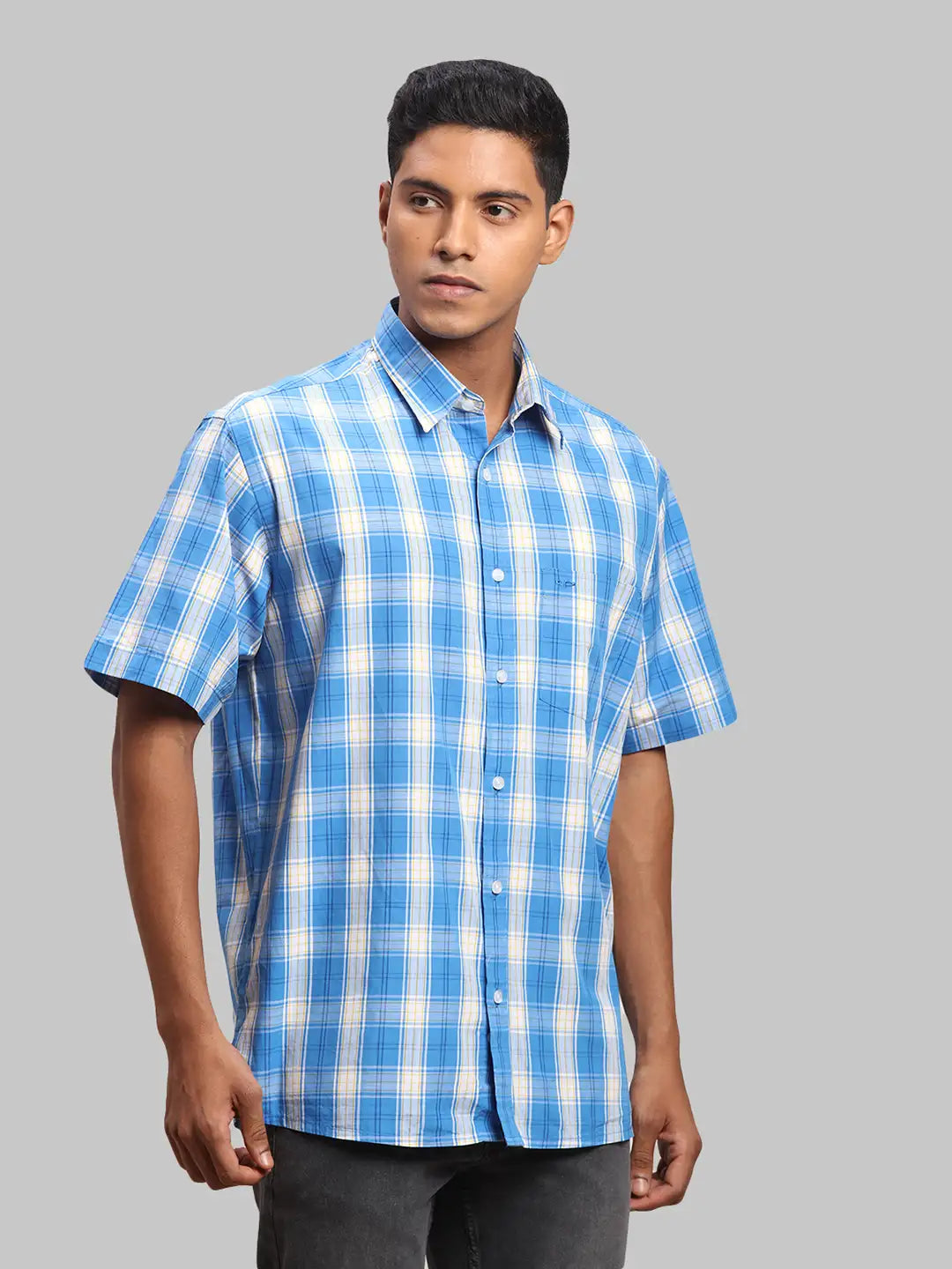 Men Regular Fit Light Green Shirt