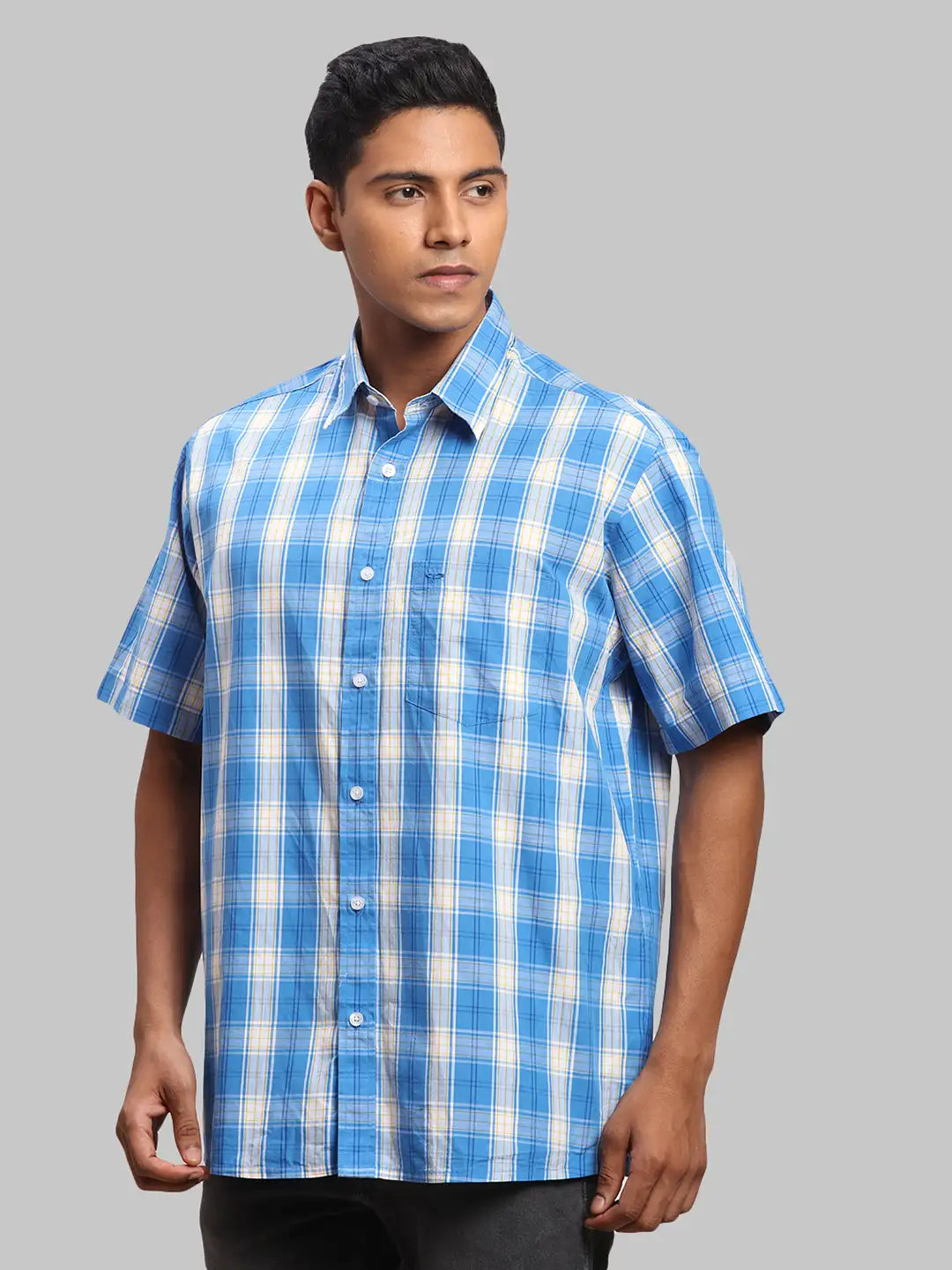 Men Regular Fit Light Green Shirt